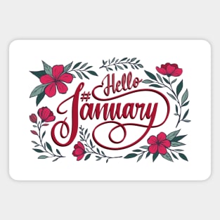 Hello January Magnet